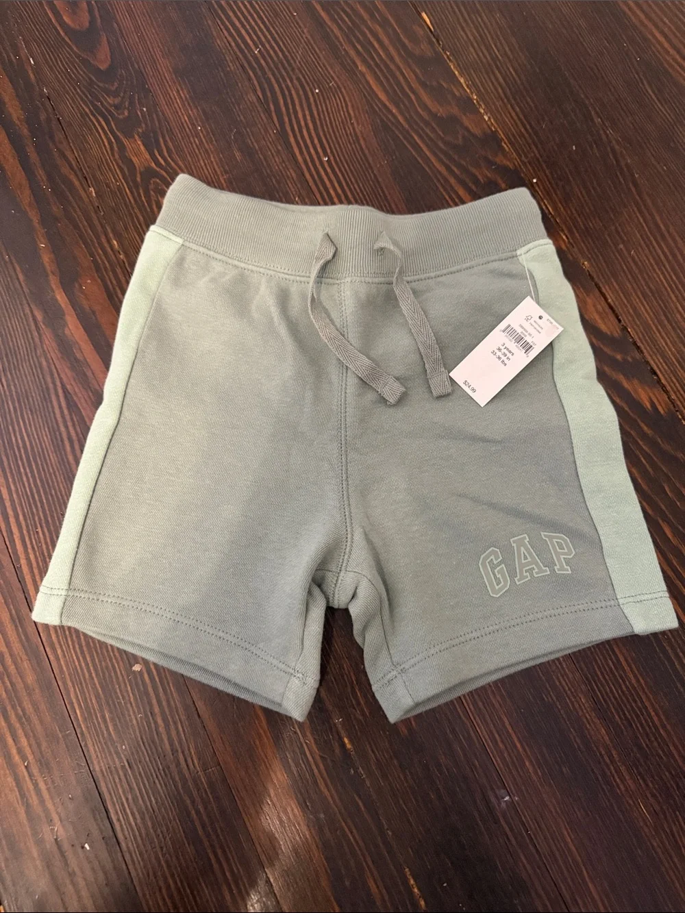 GAP Kids Light Sage Green Pull-On Athletic Shorts (#2)